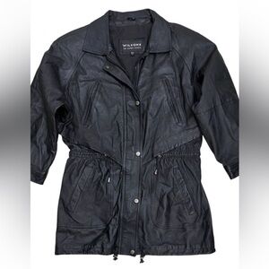 WILSONS LEATHER Vintage Retro Casual Winter Designer Jacket Coat Womens Large